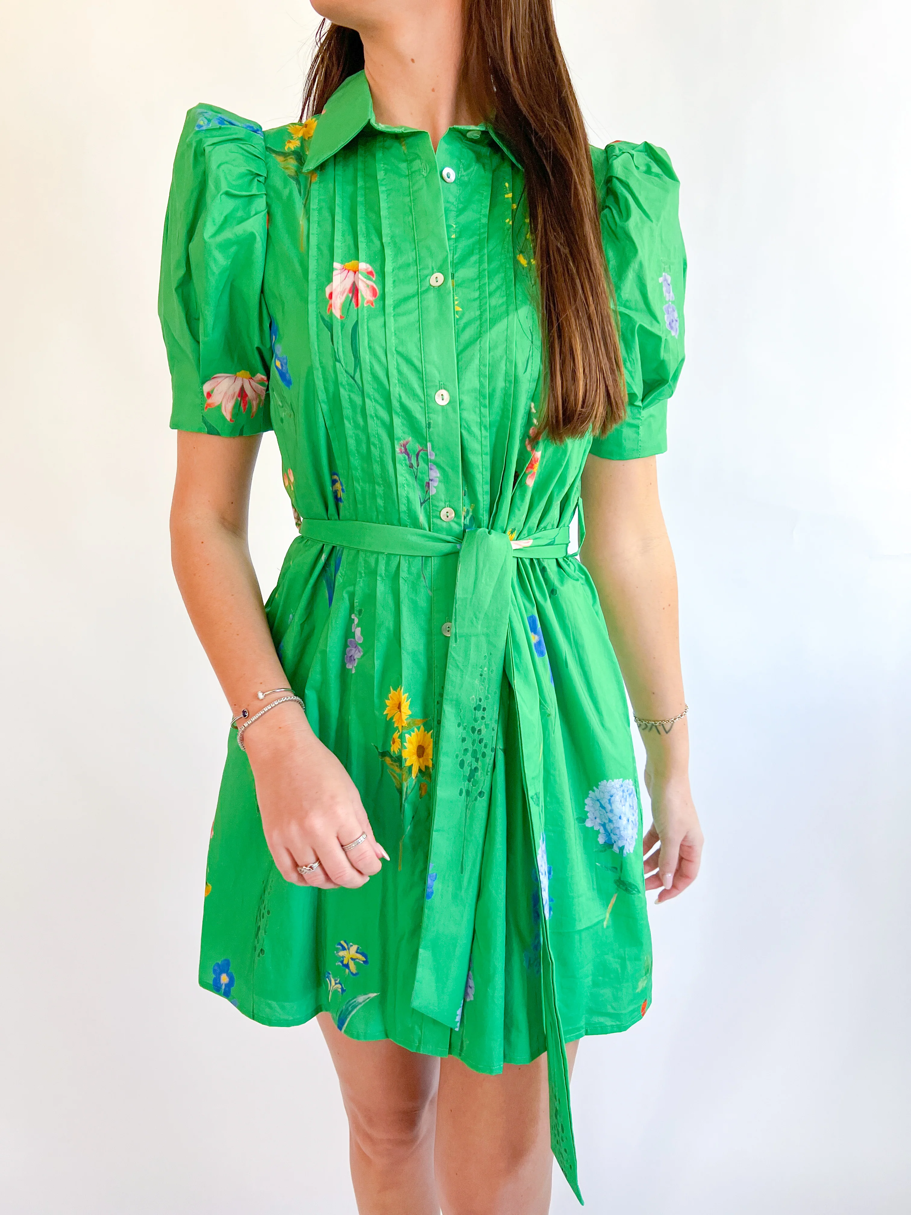 Spring Pleated Dress