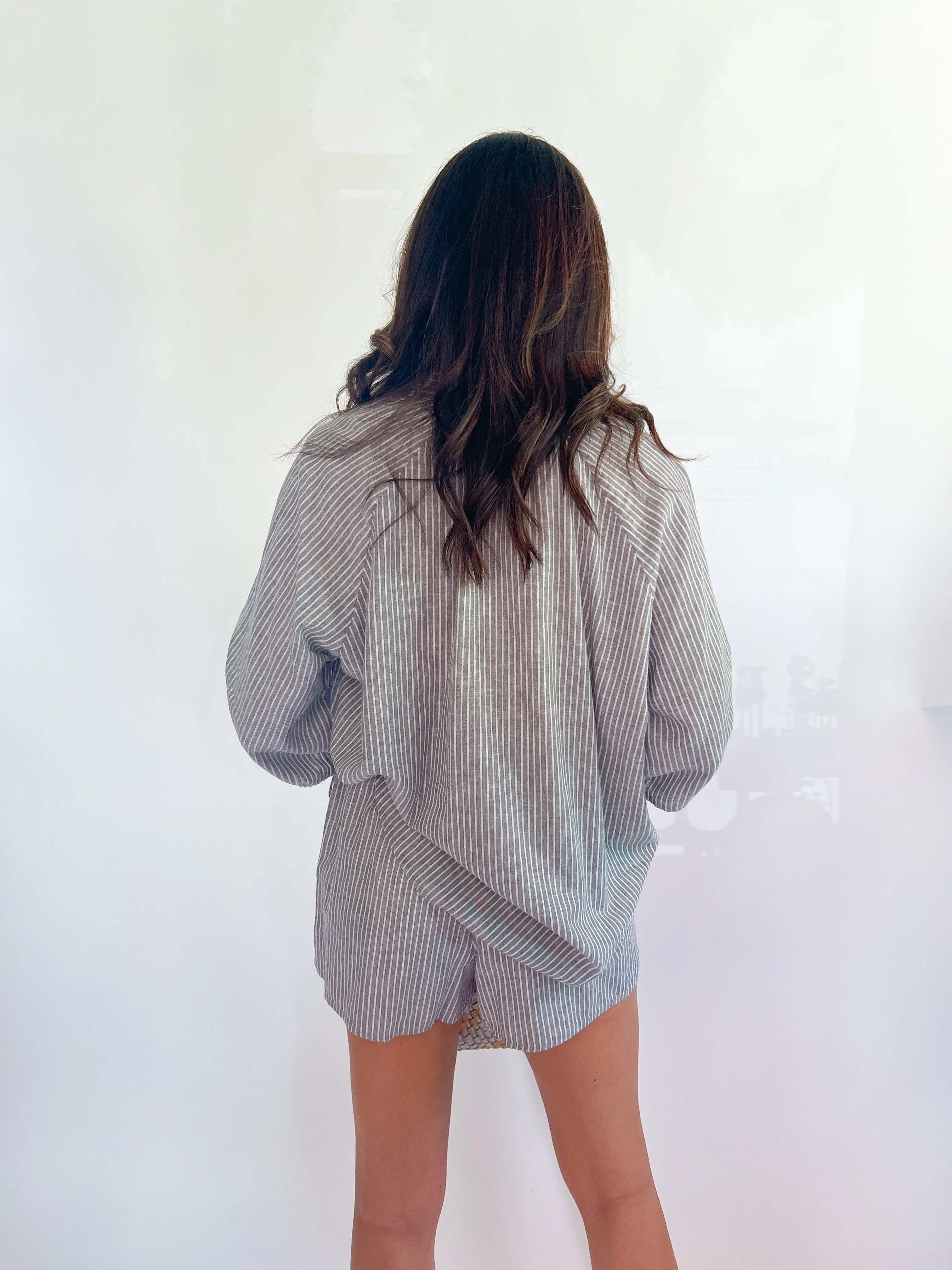 Stone Stripe Penny Shorts - Image 3