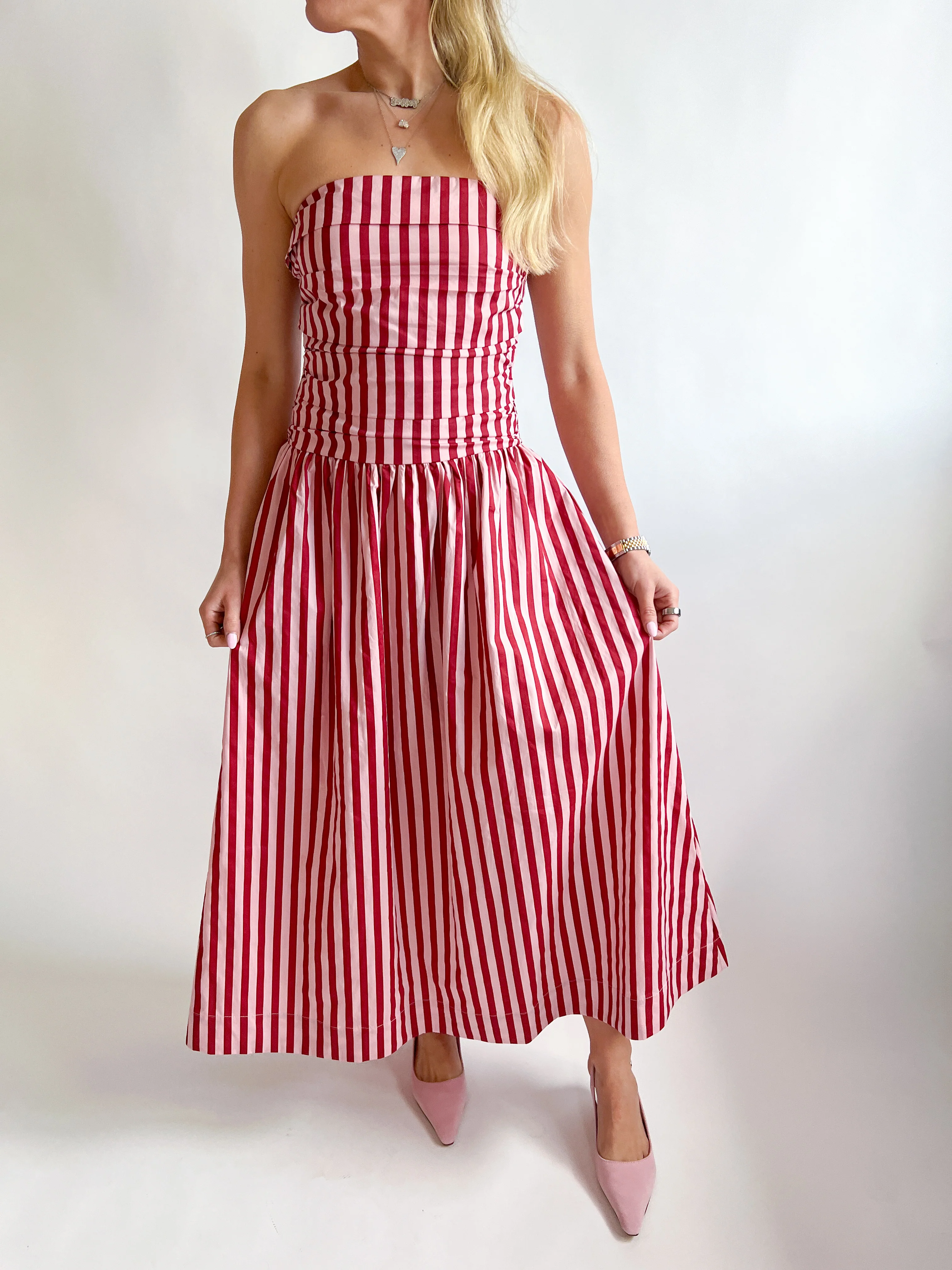 Stripe Tube Maxi Dress - Image 3