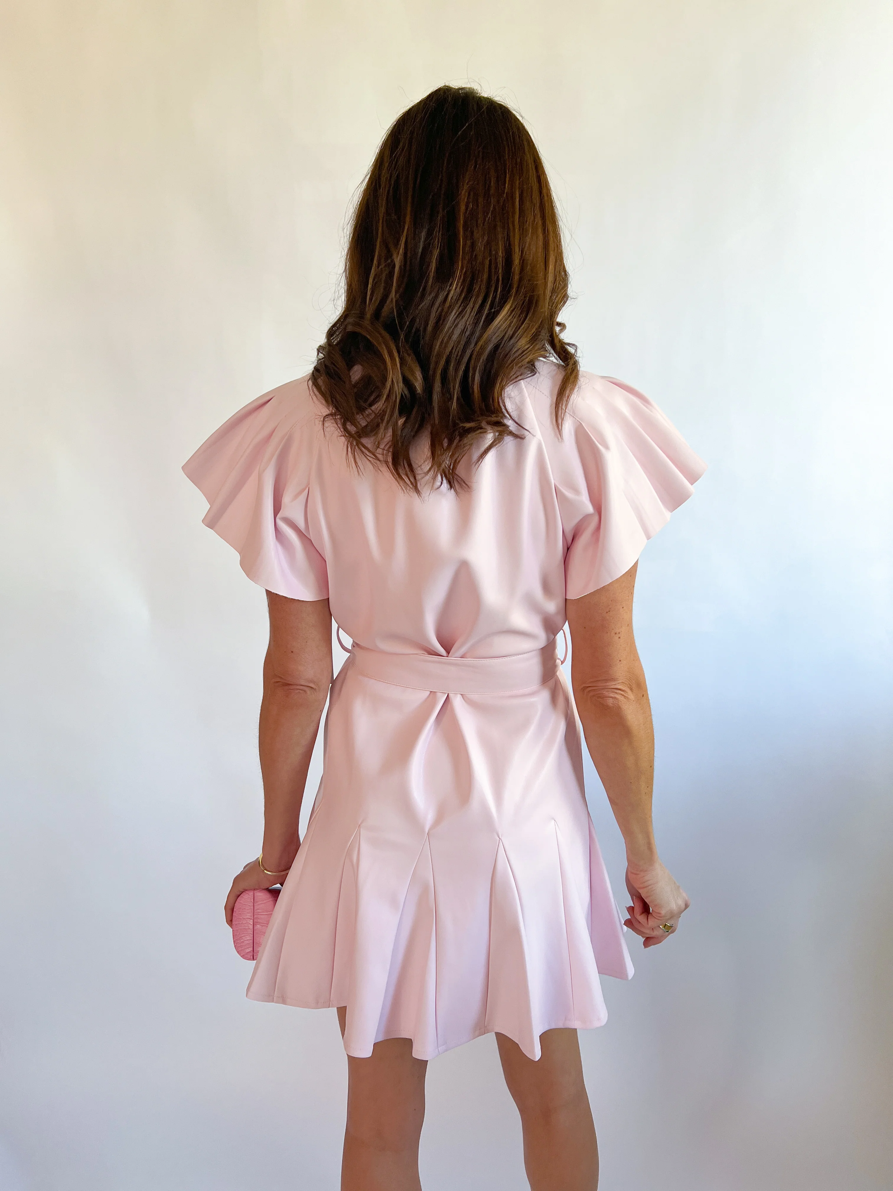 Taylor Pleated Sleeve Mini Dress - Image 6