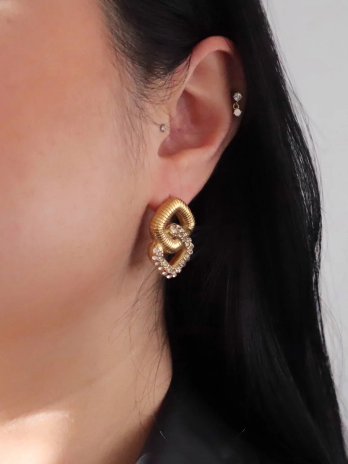 Thea Earrings | Statement Cz Earrings - Image 2