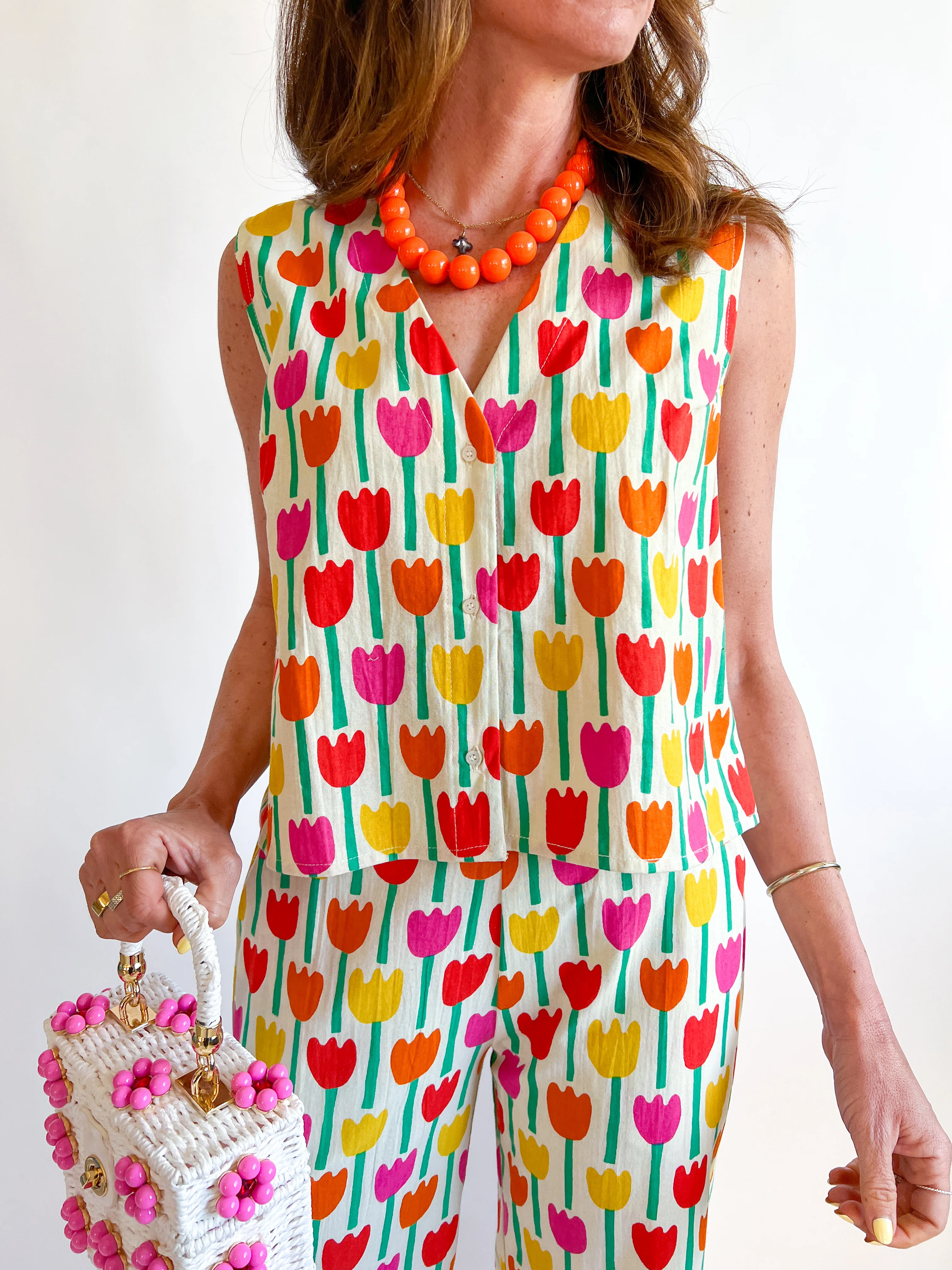 Tulip Print Top