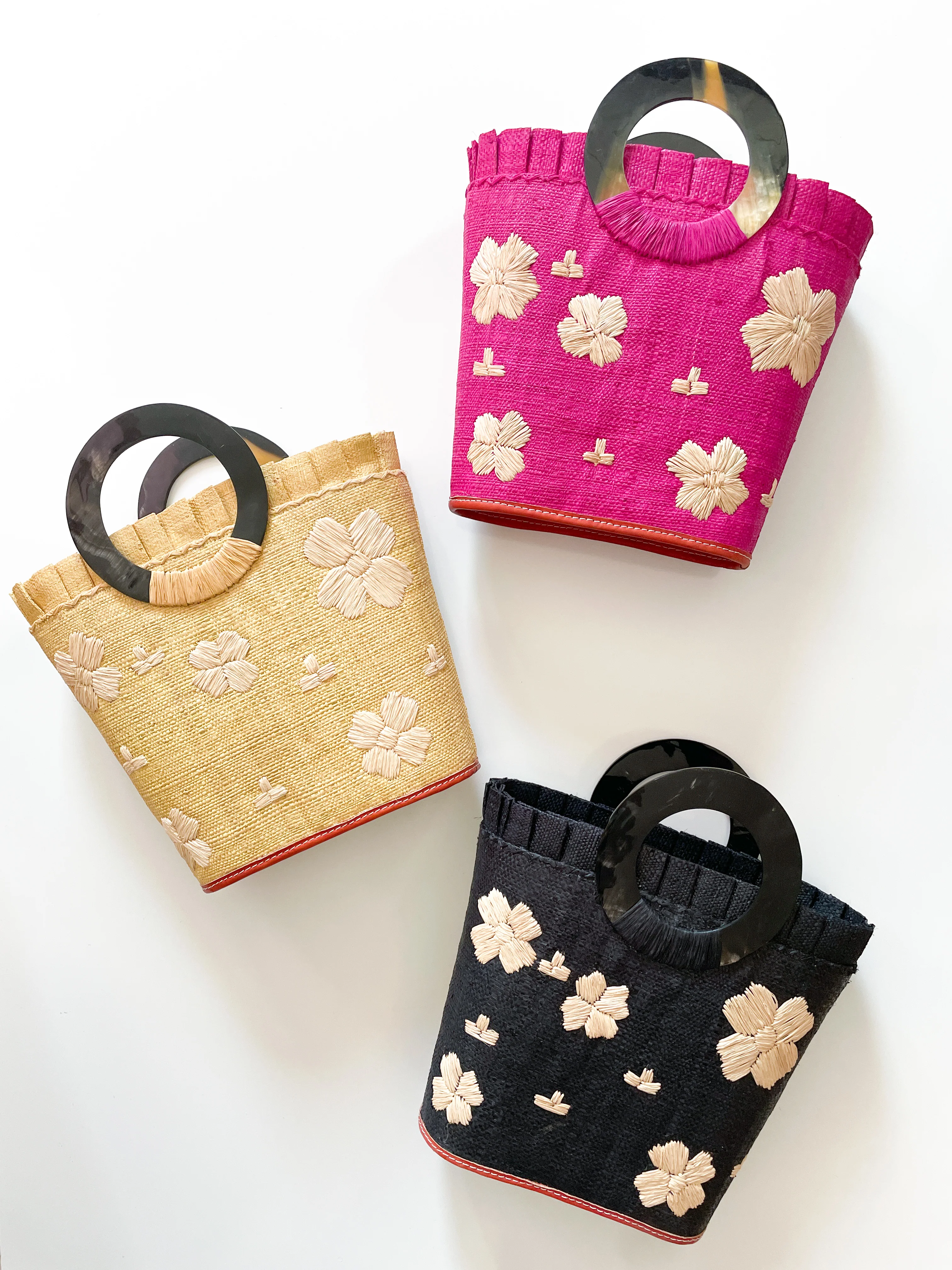 Tulum Straw Bucket Handbag