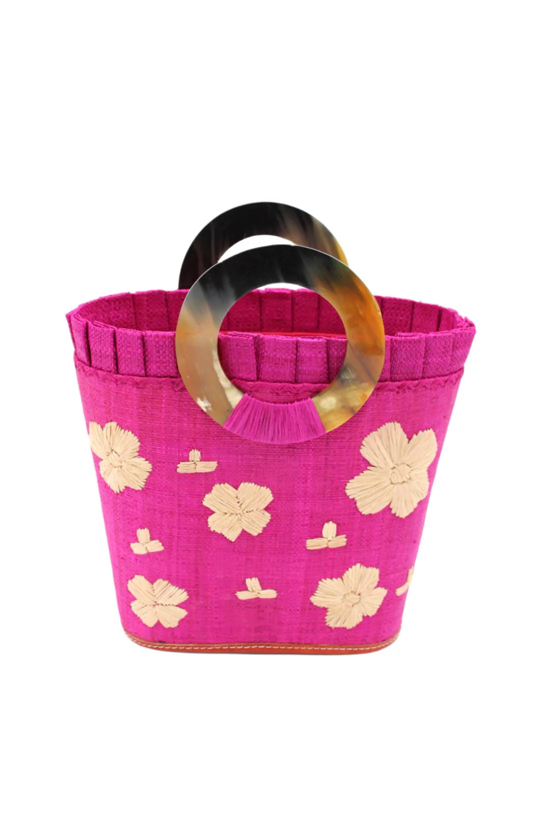 Tulum Straw Bucket Handbag - Image 2