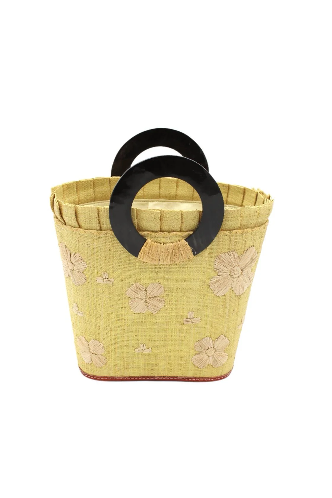 Tulum Straw Bucket Handbag - Image 4