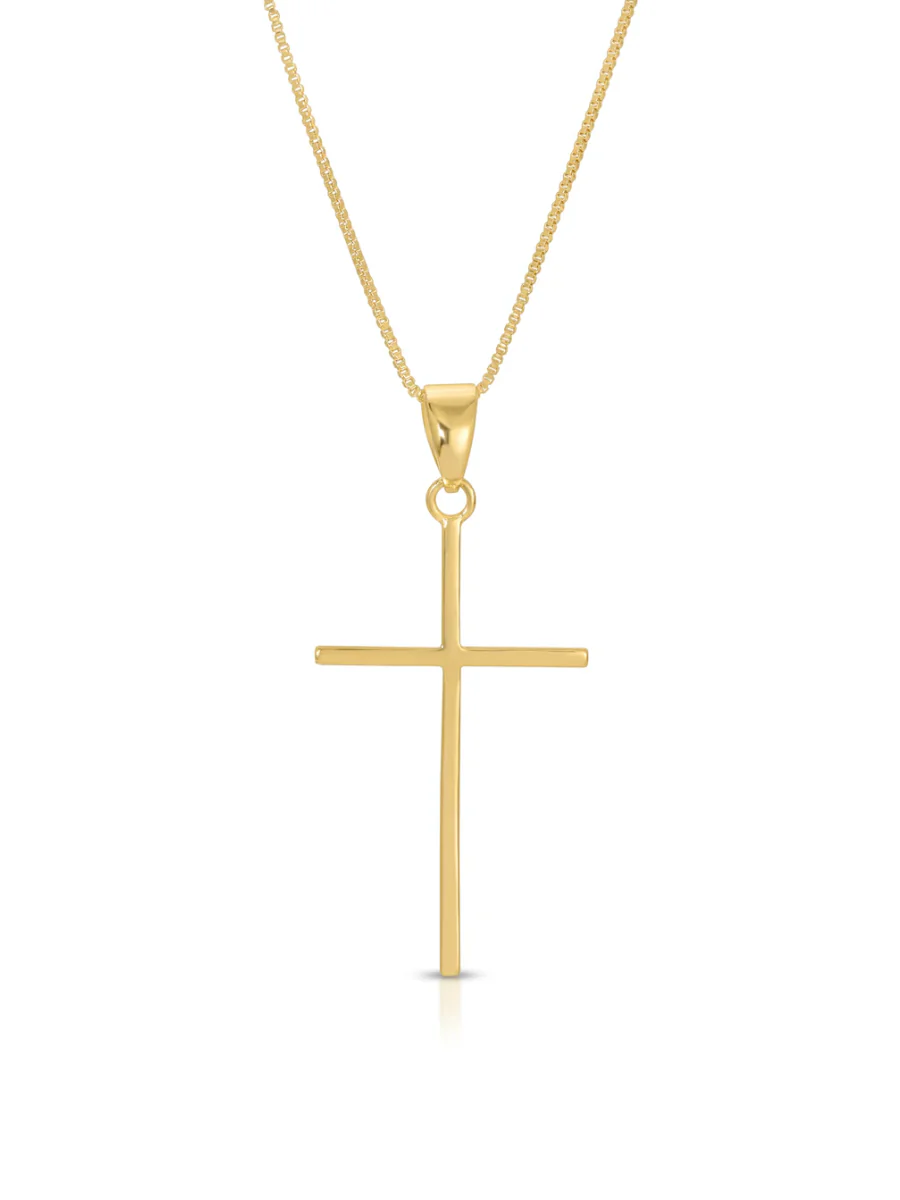 Vigil Cross Necklace - Gold