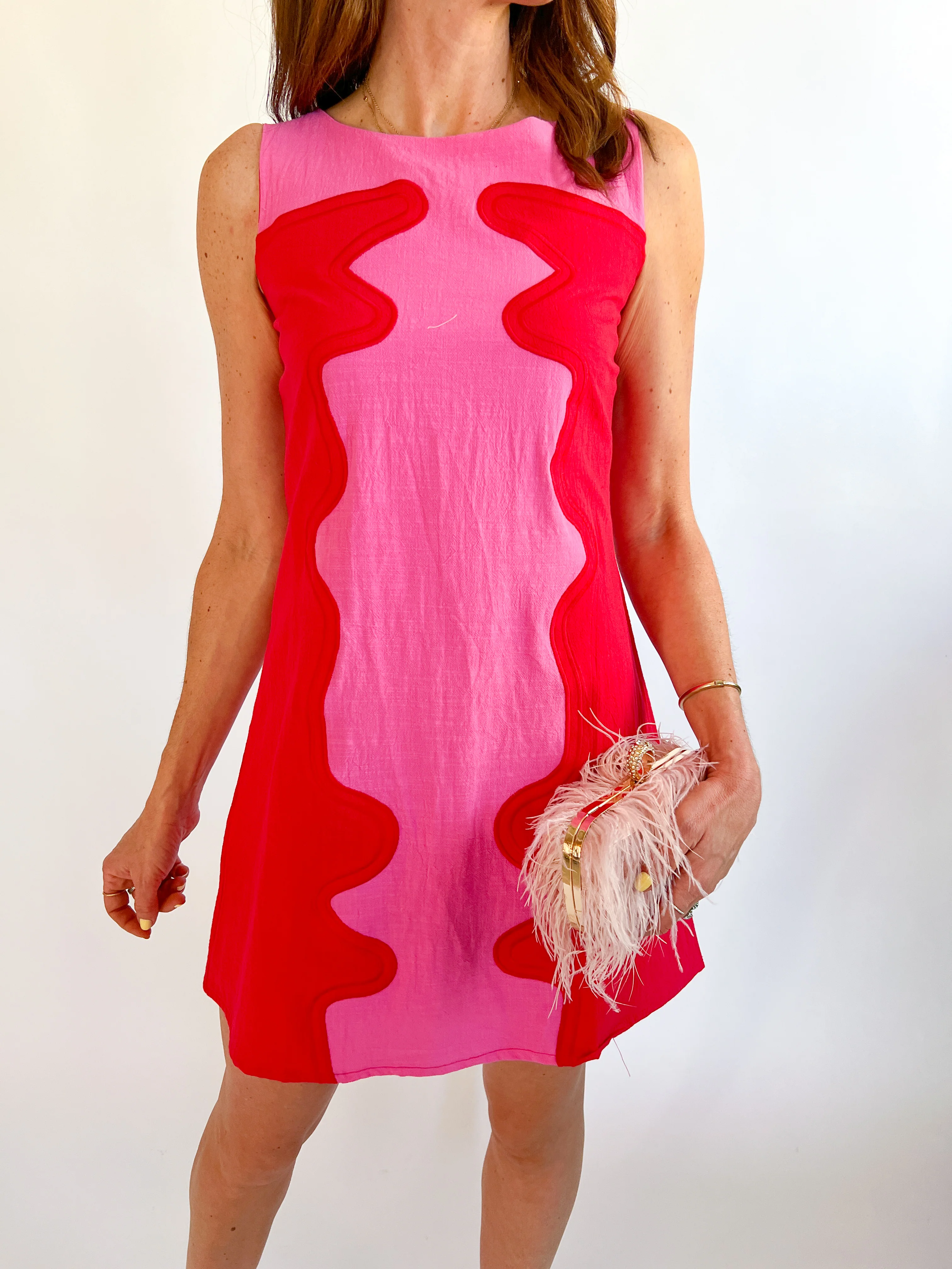 Wavy Pop Shift Dress