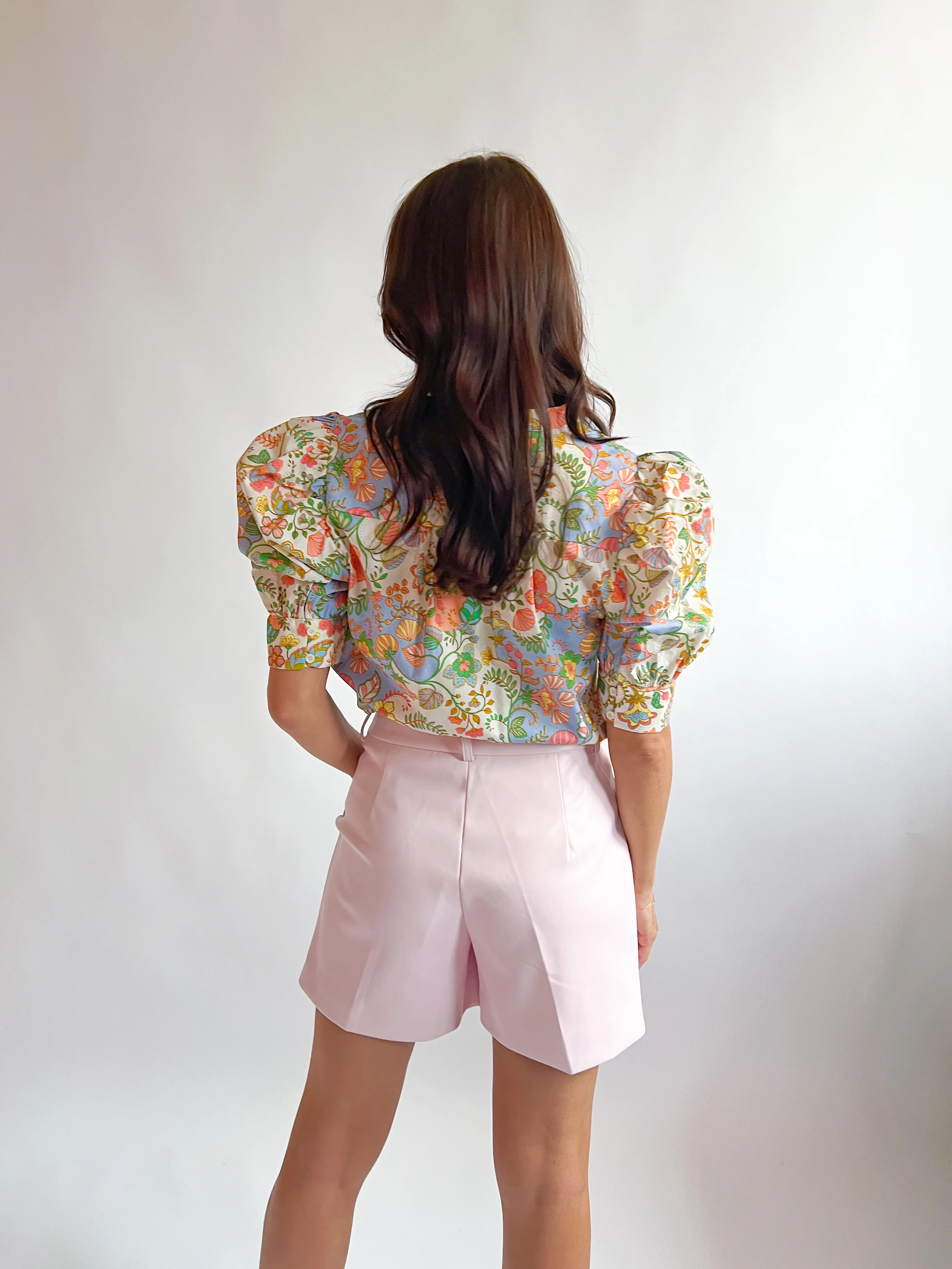 Zamara Floral Klina Drape Sleeve Top - Image 4